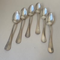 19世紀後半　キュイエール・ア・スープ　メタル・アルジャンテ　6点セット