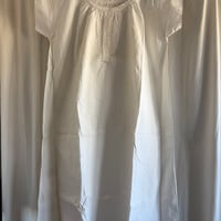 1900年　ローブ・ド・シャンブル　コットン100%  スカラップ　ハーフ・スリーブ