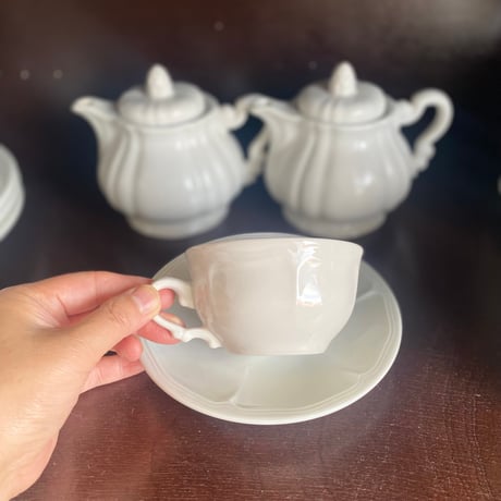1970年代　サルグミンヌ・ヴェッセル　ピロブラン　カップ&ソーサー　1-3