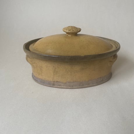 1900年　南仏陶器　テリーヌ　オーヴァル　ジョーヌ・プロヴァンサル
