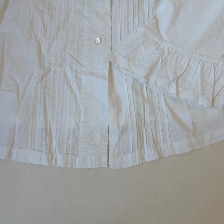 1900年　ブルウズ　コットン100% ピンタックとアジュレ