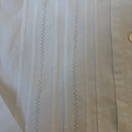 1900年　ブルウズ　コットン100% ピンタックとアジュレ