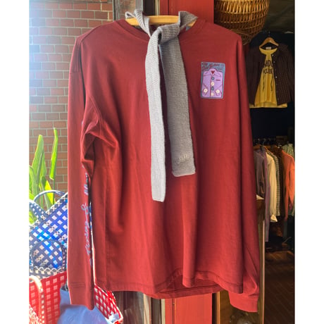 DAMSON MADDER　ダムソン マダー SEWING グラフィックロングスリーブトップス