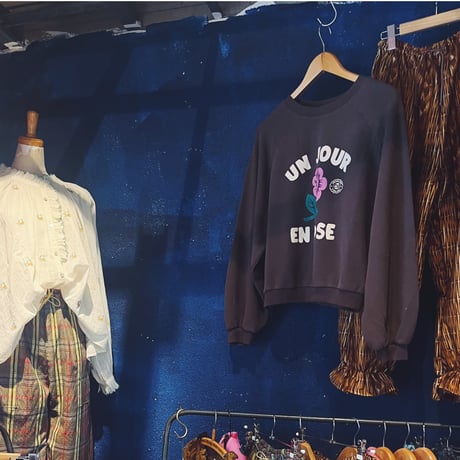 EMILE ET IDA エミールエイダ   オーガニックコットンロゴスウェット（2colors）