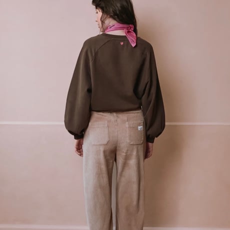 EMILE ET IDA エミールエイダ   オーガニックコットンロゴスウェット（2colors）