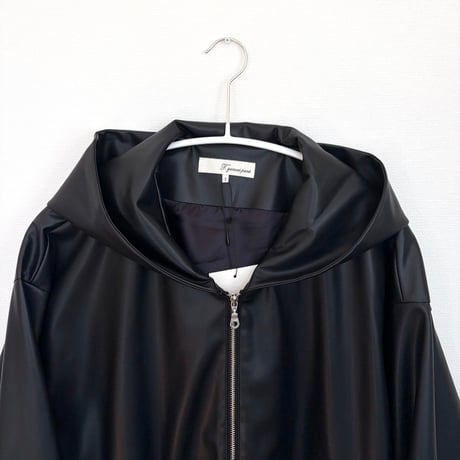 T.yamai paris  ティヤマイパリ　サンテティックレザーフードブルゾン