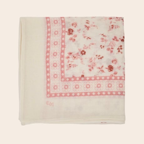 EMILE ET IDA エミールエイダ   花柄ウールスカーフ(2colors)