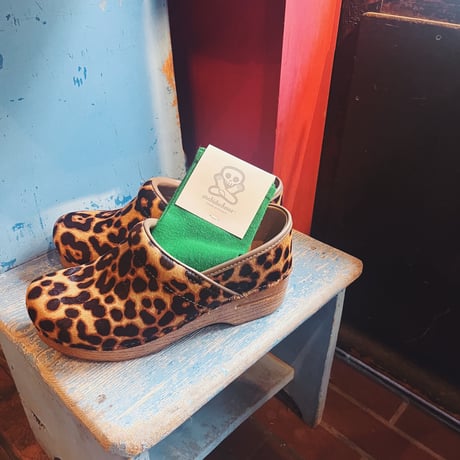 DANSKO ダンスコ　PROFESSIONAL HAIRCALF   レオパード柄サボ