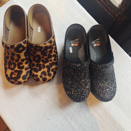 DANSKO ダンスコ　PROFESSIONAL HAIRCALF   レオパード柄サボ