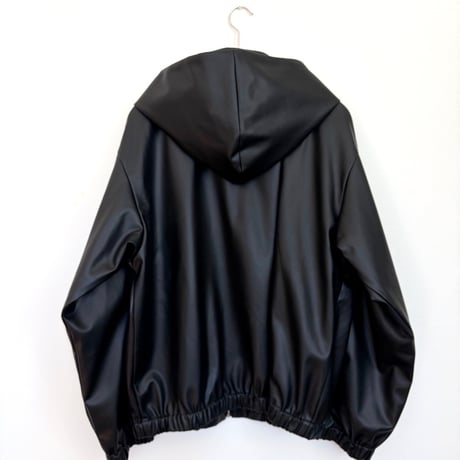 T.yamai paris  ティヤマイパリ　サンテティックレザーフードブルゾン