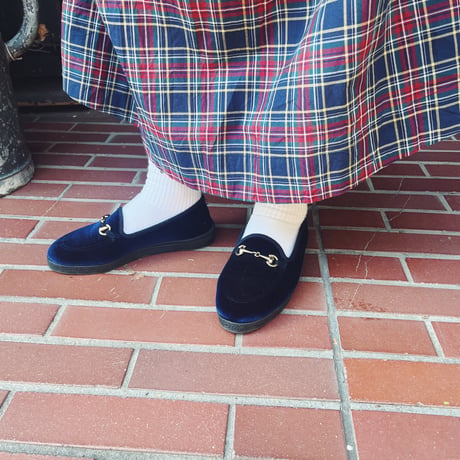 JAVERFLEX  ジャバフレックス　ベルベットビットローファーシューズ
