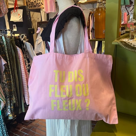 Fleux Paris  トートバッグ　水色・ピンク