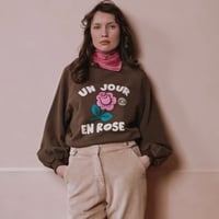 EMILE ET IDA エミールエイダ   オーガニックコットンロゴスウェット（2colors）