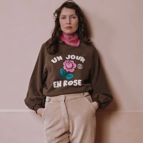 EMILE ET IDA エミールエイダ   オーガニックコットンロゴスウェット（2colors）