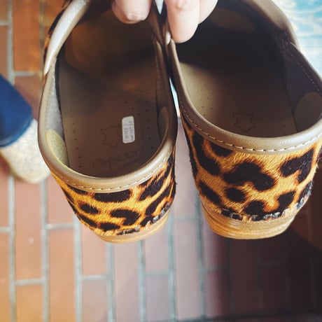 DANSKO ダンスコ　PROFESSIONAL HAIRCALF   レオパード柄サボ