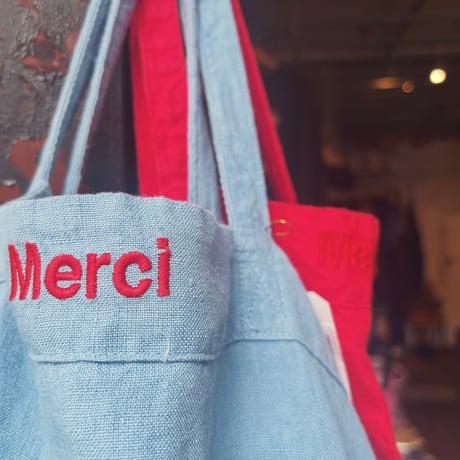 Merci Paris  Cabas   リネンバッグ (3colors)