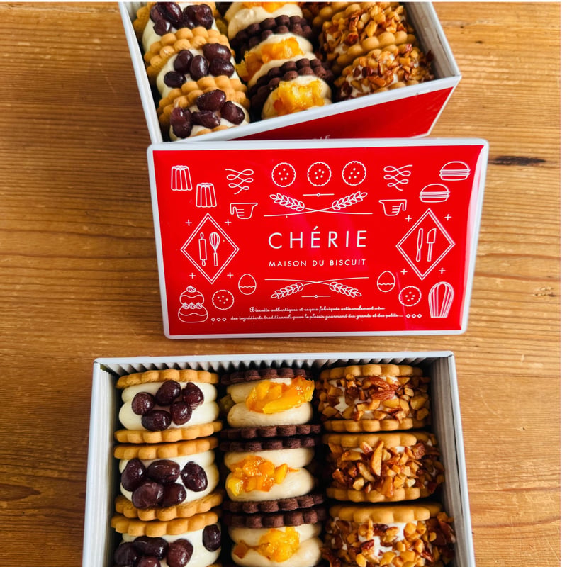 京都限定 CHÉRIE MAISON DU BISCUIT クッキー缶 CATEGORY ビスキュイサンド | CHERIE