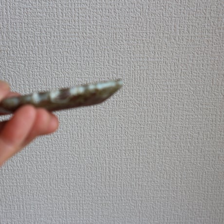 唐津土楕円菊型茶托 /  吉田崇昭