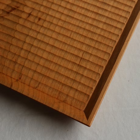 彫り盆 /  加賀雅之