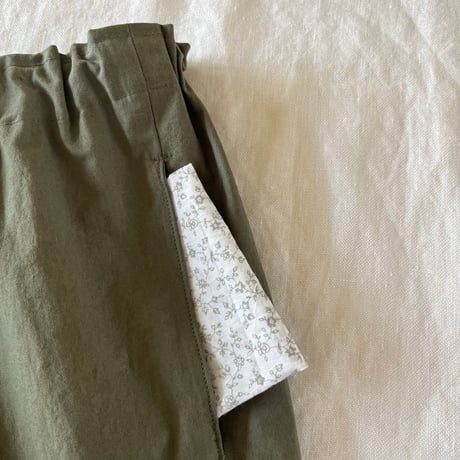 スッキリパンツ　コットンヴィンテージ馬布　カーキ　　　　　　04-26410-43