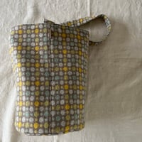 ストンプBag(ショルダー）ウール混　ジャガード　ベージュ水玉　　　61-26501-1087