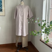エシャロットチュニック　コットンリネン　オックスソフト加工　ピンク　06-26302-23