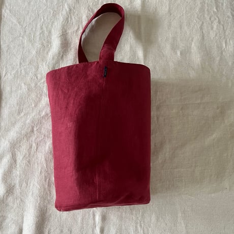 ストンプBag　リネンツイル　レッド　61-26402-21