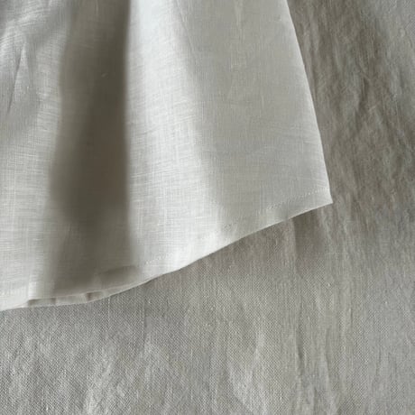 なでしこシャツ　リネンスラブローン　オフホワイト　01-26301-02