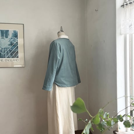 サンドジャケット　コットン細コーデュロイ　ペパーミント　10-26406-50