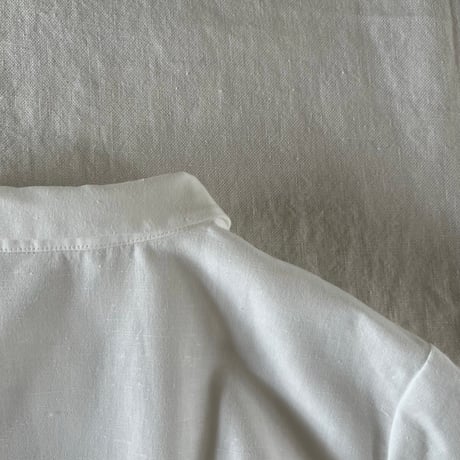 レモングラスシャツ　コットンローン　クレマチス刺繡　01-26312-0298