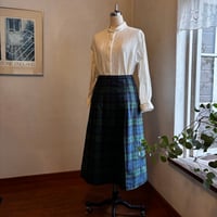 オリバースカート　コットンヘリンボーン　ブラックウォッチ　04-26501-84