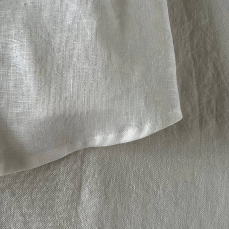 なでしこシャツ　リネンスラブローン　オフホワイト　01-26301-02