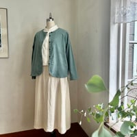 サンドジャケット　コットン細コーデュロイ　ペパーミント　10-26406-50