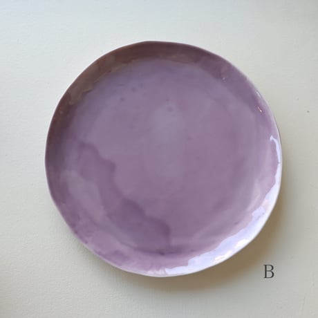 藤本羊子　皿（パープル）