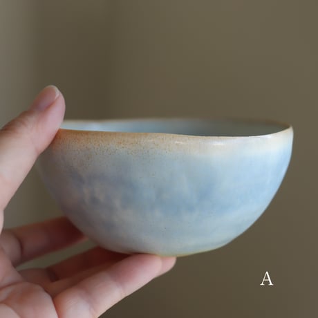 藤本羊子　ボウル（薄青）