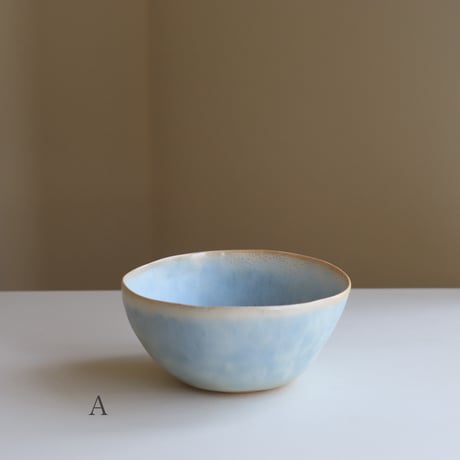 藤本羊子　ボウル（薄青）