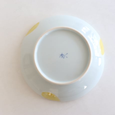 古川 桜　黄斑6寸皿