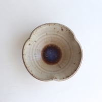 閑野淳　青輪釉　輪花小鉢