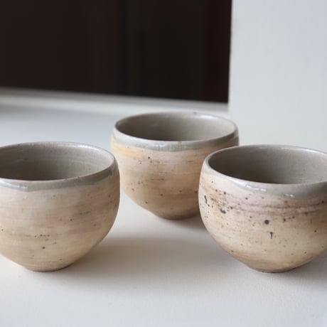 山脇將人　丸湯呑み（白樺・炭化）