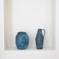 藤本羊子　花器（ネイビー）