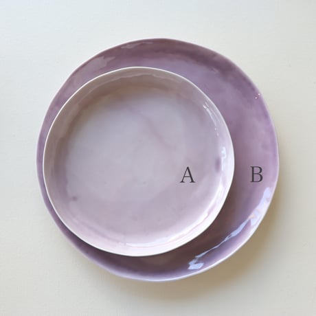 藤本羊子　皿（パープル）