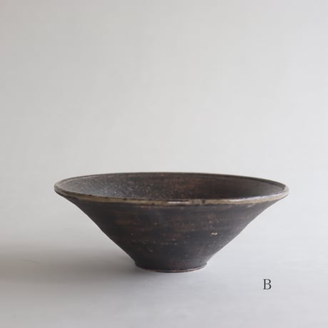 山脇將人　炭化5寸深鉢