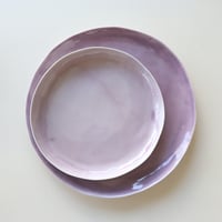 藤本羊子　皿（パープル）