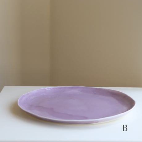 藤本羊子　皿（パープル）