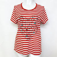 【SALE】半袖Tシャツ【リヨセル綿ボーダー】6075-14S
