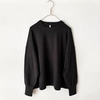 Hints On Moment Everything コットンカシミヤ クルーネックプルオーバー・チャコール