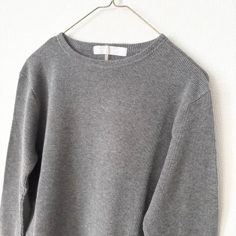 homspun ワッフル長袖プルオーバー
