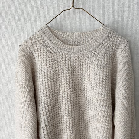 Hands of creation  COTTON WOOL 5G クルーネックプルオーバー