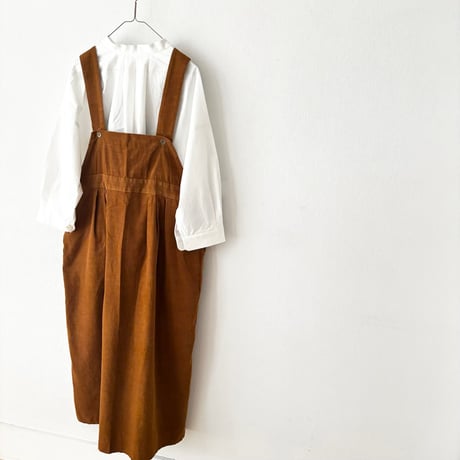 somewearclothing  TOP糸シャツコール サロペットスカート