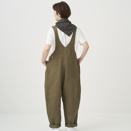 somewearclothing ヴィンテージリネン サロペット